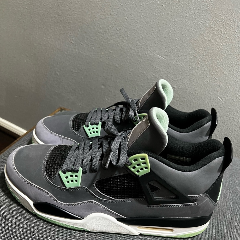Nike Air Jordan 4 IV Green Glow 308497-033 - Picture 5 of 16
